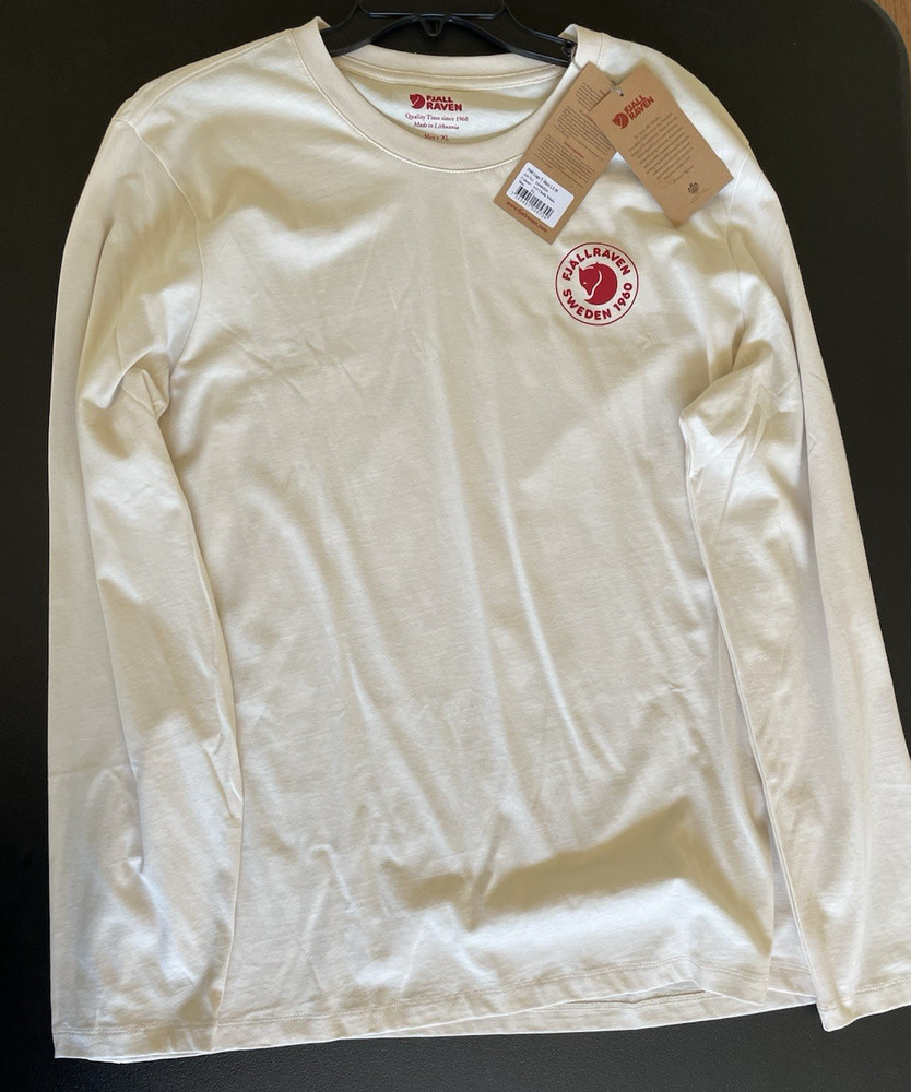 Fjallraven NWT Men’s Size XL Chalk White 1960 Logo Long Sleeve Shirt