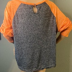 Lazy E Arena Guthrie Oklahoma District Xl Orange Black Grey Long Sleeve Shirt