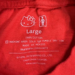 Girl Skateboards x Sanrio Hello Kitty Shirt Unisex L Red 8 bit Rainbow Pixel Art
