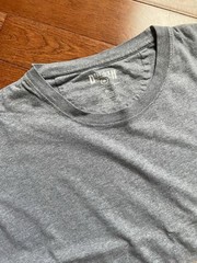 Duluth Trading Co Shirt Mens XL Longtail Pocket Crewneck Gray Cotton Tee