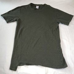 Zara Shirt Adult Medium Green Short Sleeve Casual Cotton Preppy Asymmetrical Men