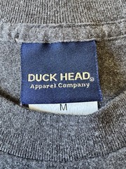 Duck Head Pocket Tee USA Made Gray Heather Vintage 90s Style Cotton M
