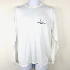 Delta Apparel Shirt sz L White Saving the Elephants 10K Charity Event Activist
