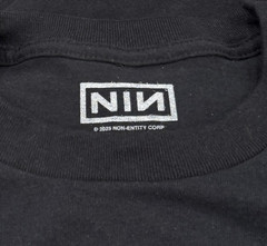 Nine Inch Nails Men’s T-Shirt Ombre Logo Black Size 3XL NEW NIN