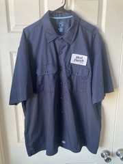 Dickies Meat Church Short Sleeve Button Down Work Shirt Mens Size XXL NWOT