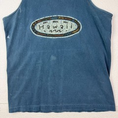 Hawaii Tank Top Shirt Mens Medium Alstyle Apparel Activewear Blue