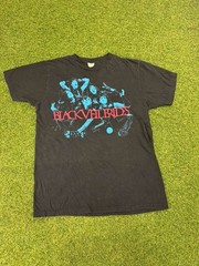 Vintage Bay Island Sportswear T Shirt Mens Large Black Black Veil Brides Graphic
