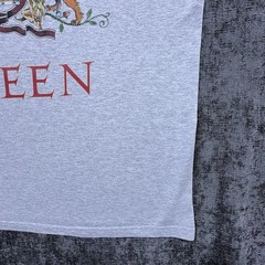 Queen T-Shirt XXL Grey Official Tour Merchandise Freddie Mercury Band Crest Logo