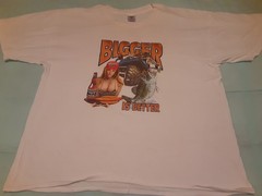 Bigger Is Better Big Foot Fishing Boobies T-Shirt XL