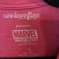 Marvel T-shirt. Chillin’ is my business’ Size Large