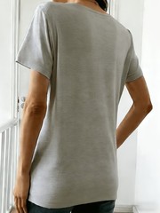 Customizable Personalized Round-neck T-shirt Tops Tee for Eternal Remembrance↗
