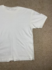 Vintage Old Navy Basic T-Shirt Mens XL Ribbed Knit Crewneck Solid White