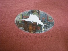 Tommy Bahama Relax T Shirt L Orange Thirst Things First 100% Cotton Chest 47 In