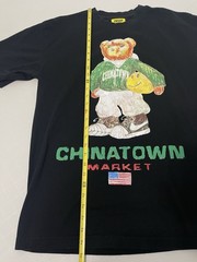 Chinatown Market Polo Bear Smiley T-Shirt Large Black Basketball