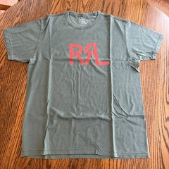 RRL green logo t-shirt M EUC!
