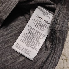 Icebreaker Shirt Mens Large Gray Wool Nylon Outdoor Hiking Base Layer Climbing