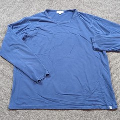 Peter Millar Shirt Mens XL Blu Long Sleeve Pima Cotton Stretch T-shirt