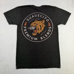 Suavecito Youth Graphic T-Shirt Size Small Gray Tiger Premium Blends Print