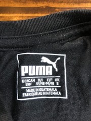 PUMA Shirt, Men’s Size Small, Black, Short Sleeve, Logo