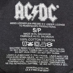 AC/DC T-Shirt Men’s Small Black Brand New 1980 US Tour Graphic Tee ACD2291XX