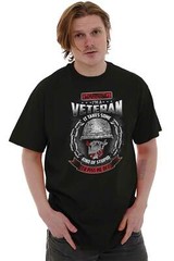 Army Military Skull Veteran Attitude Gift Mens Casual Crewneck T Shirts Tees