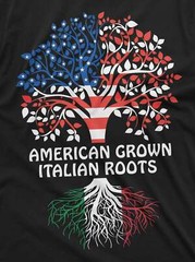American Grown Italian Roots Shirt Italian American Gifts Italy Flag Shirt