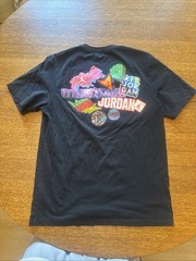 Vintage Jordan & Nike T Shirts Men Medium White Black Yellow Jumpman Dri Fit