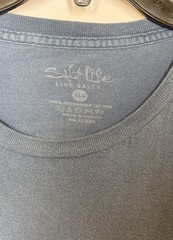 Salt Life Mens T-shirt XL Blue Live Salty Ship Anchor Rusty Kedge