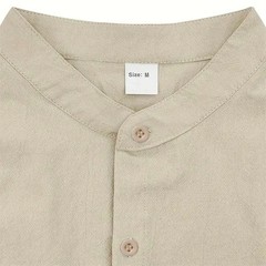 Summer New Shirt for Men Short Sleeve Solid Color Casual Simple Style Solid Colo