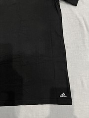 adidas Mens 2 Pack Performance Crew Neck Stretch Tee M (38-40) Black T-Shirt