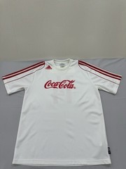 Adidas Soccer Jersey Mens White Size M Short Sleeve Red Striped