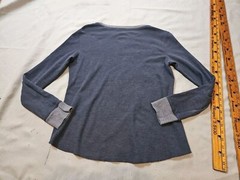 Crane Shirt Mens XL BLUE Thermal Base Layer Waffle Knit Casual Tee Top