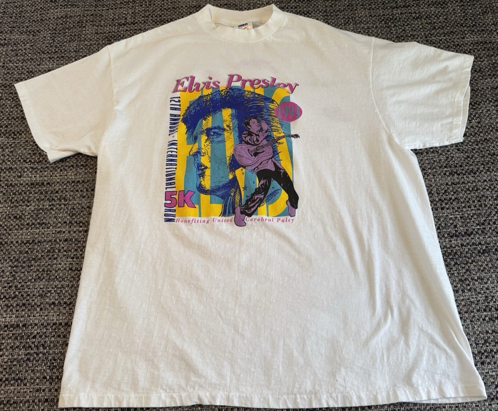 Elvis Presley 1994 Cerebral Palsy Benefit Tee XXL Single Stitch