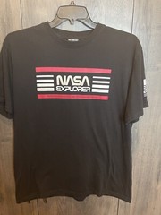 NASA Explorer T-Shirt Adult Large Black