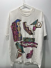 Vtg 90s Thrashed Faded Abstract Art Shirt XL Surf Skate Grunge Vaporwave OP