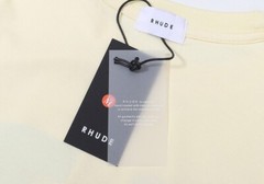 RHUDE NEW Men Women High Quality Loose Leisure Cotton Short Sleeve T-Shirt M-2XL