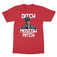 DITCH MOSCOW MITCH McConnell Anti Turtle Face Meme Impeach Men’s T-Shirt