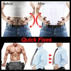 Men Compression Slimming Body Shaper Gynecomastia T-shirt Posture Corrector Vest