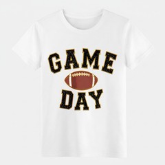 Unisex Game Day Football Gift T-Shirt Varsity Sports Tee for Football Fans
