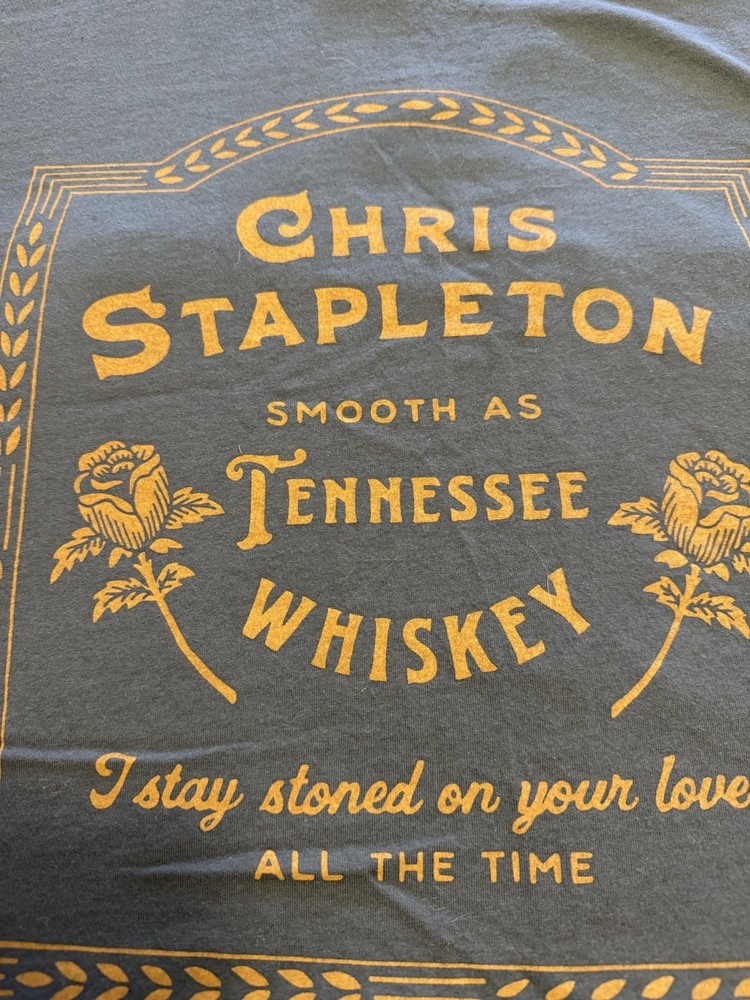Chris Stapleton Smooth As Whiskey T Shirt In Sz XXL