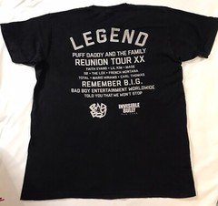 Puff Daddy & The Family Reunion Tour Bad Boy Concert Shirt Mens Large Black