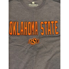 Colosseum Oklahoma State Cowboys Shirt Mens S Gray Long Sleeve Thermal OSU Logo