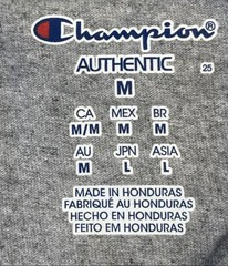Champion Men’s Crew Neck T-Shirt Medium Light Steel Cotton Jersey Tee