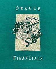 Vintage Hanes Beefy-T 1979 Oracle Financials Men T-Shirt Single Stitch M(38-40)