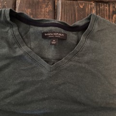 Banana Republic Luxe Touch Tee Crew Neck Short Sleeve T Shirt Olive Men’s Size M