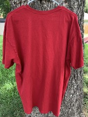 Vans Men’s Off The Wall Logo T-Shirt Red Size XLarge
