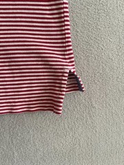Uniqlo x Michael Bastian Polo Shirt Mens XL Red Striped Chambray Button Down