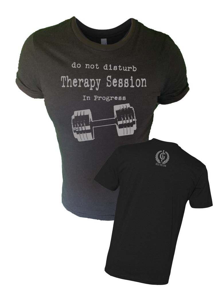 Iron Gods Therapy Session Workout T-Shirt Muscle Weightlifting Bodybuilding Gym