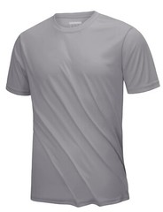 Men’s UPF50+ UV Shirts Short Sleeve Gym Quick Dry Shirts Sport Crew Neck Solid T