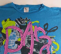 Paramore Riot Era Neon Graphic Tee Blue XL Rare 2000s Band Shirt